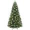 9ft. Pre-Lit Snowy Norway Spruce Artificial Adorned Christmas Tree, Dual-Color LED Lights